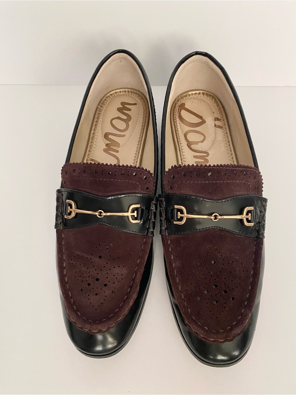 Sam Edelman Liona Bit Loafer Sz 7.5 Black Café Noir Leather - Picture 5 of 11